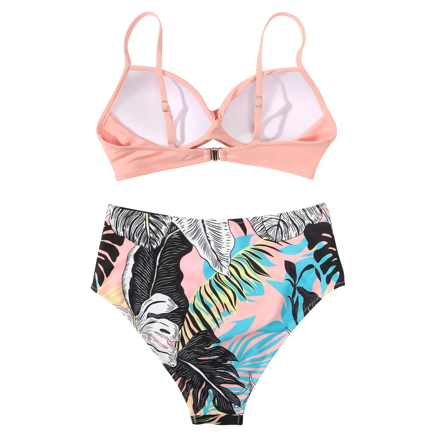 Vintage High Waist Bikinis: Push Up Schwimmbekleidung Bedruckt - Frauen Schwimmanzug Damen Strandmode Sommer Bademode Retro-Charme