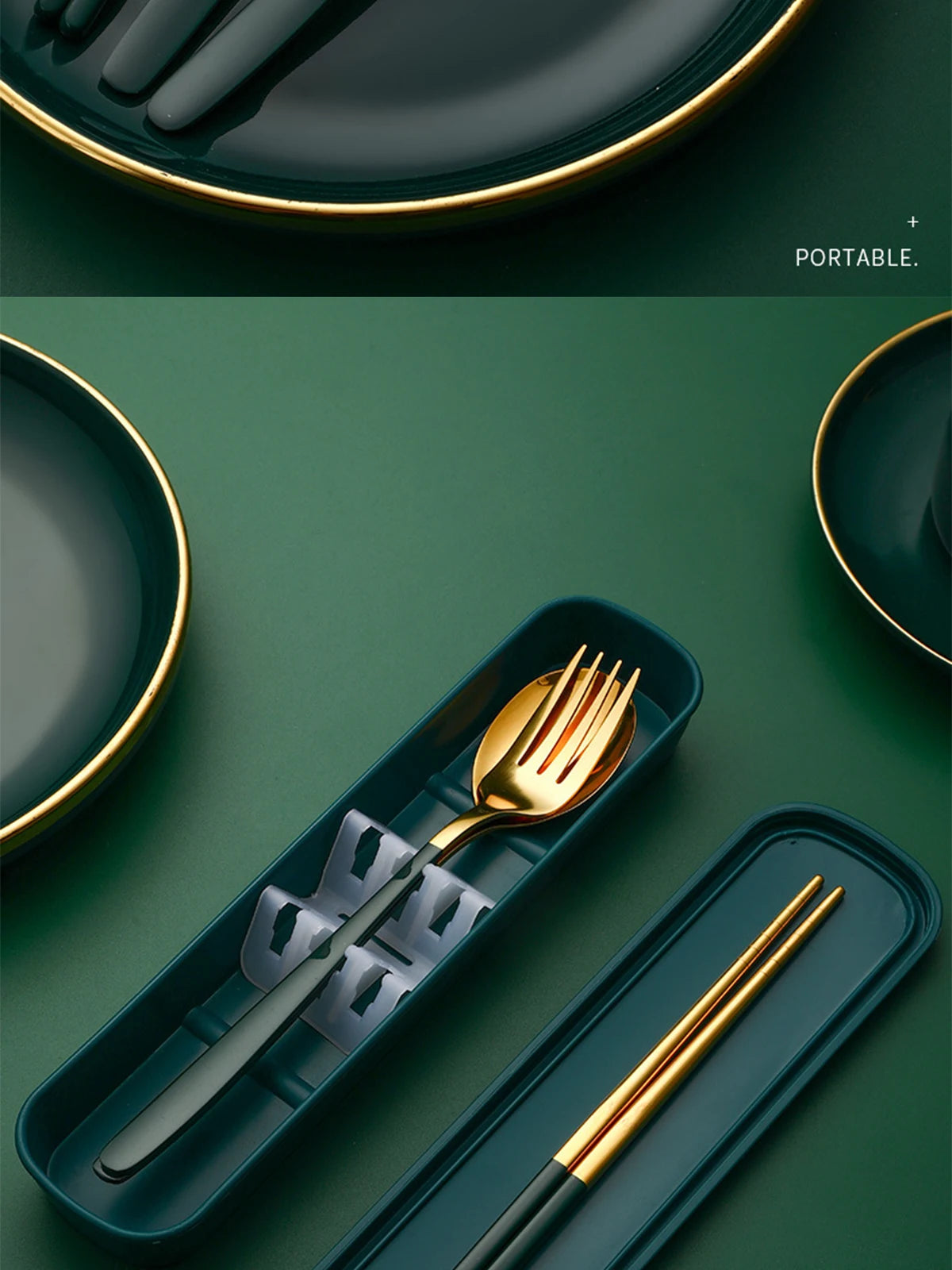 Noma Nova Tragbar Besteckset - 3 Teilig Edelstahl 20 cm