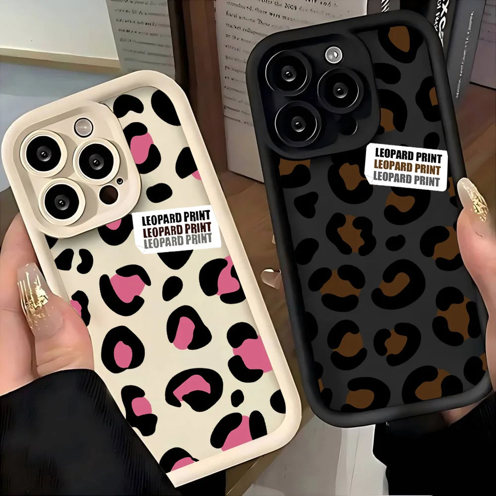 Leopard Print Handy Hülle Für Google Pixel 9 8 7 8A 7A Pro XL 4G 5G Weich Silikon TPU Rückseite Abdeckung