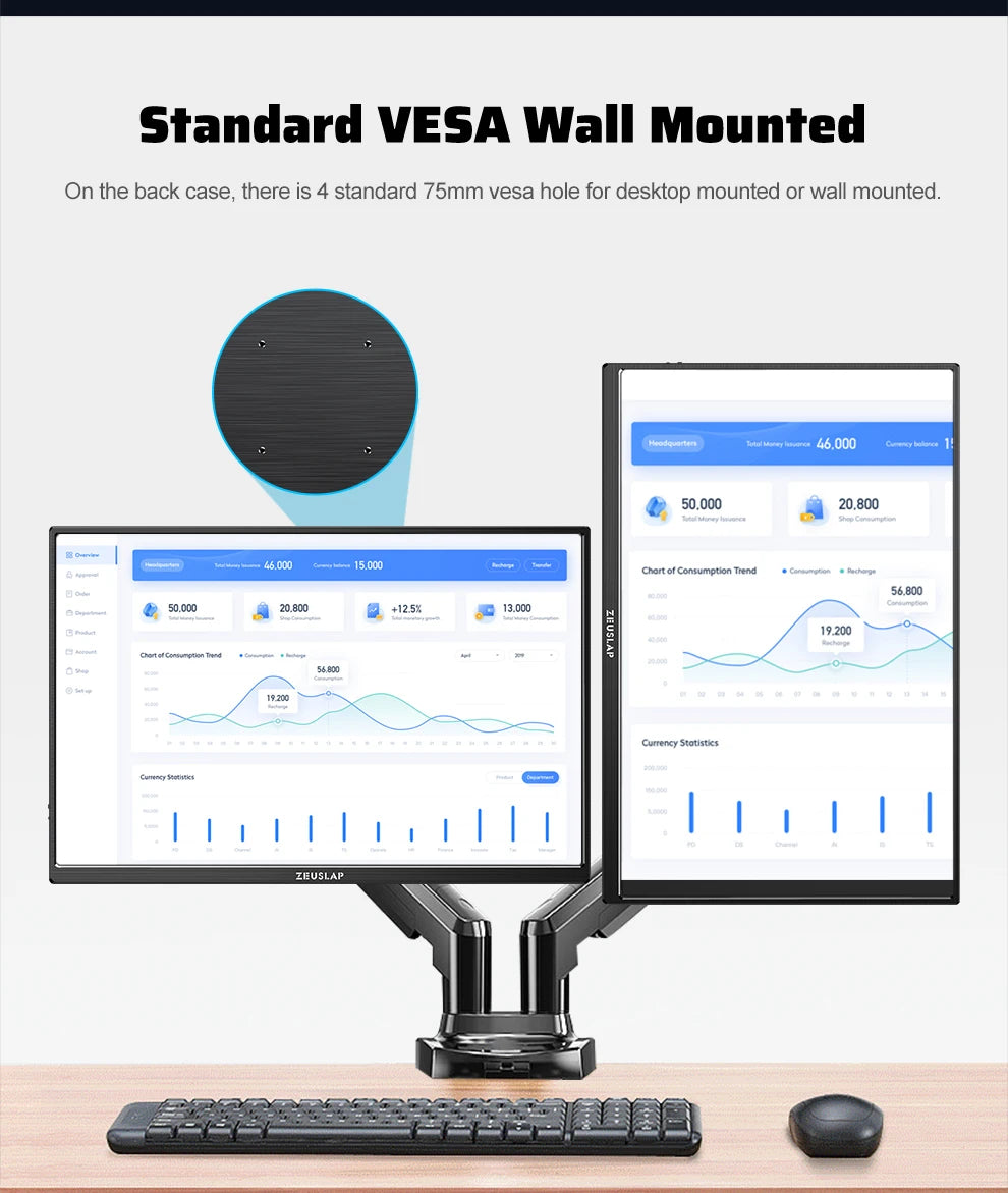 Monitor portabil ZEUSLAP de 16" 2.5K 144Hz - 2560x1600 16:10