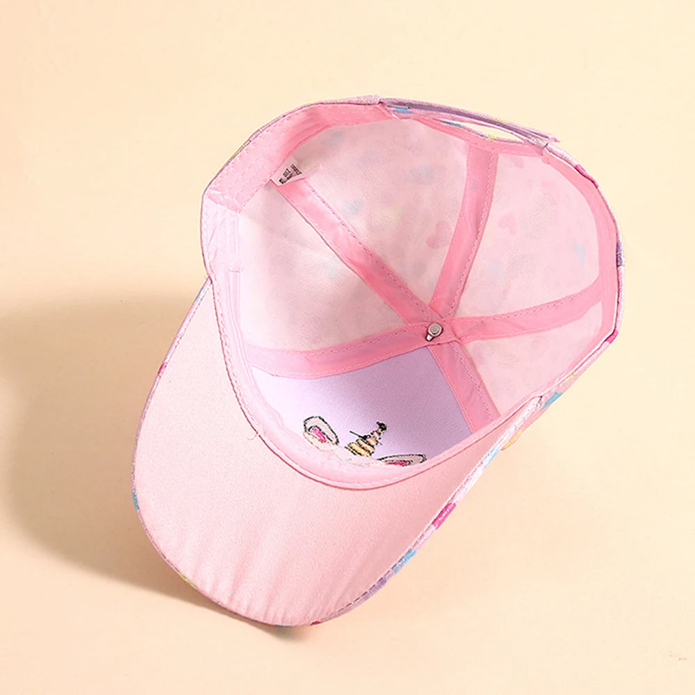 Outdoor Baseball Caps Kids Children's Love Unicorn Pattern Students Hat Girls Sunshade Baseball Cap For Kid Girl 4-12 Years
