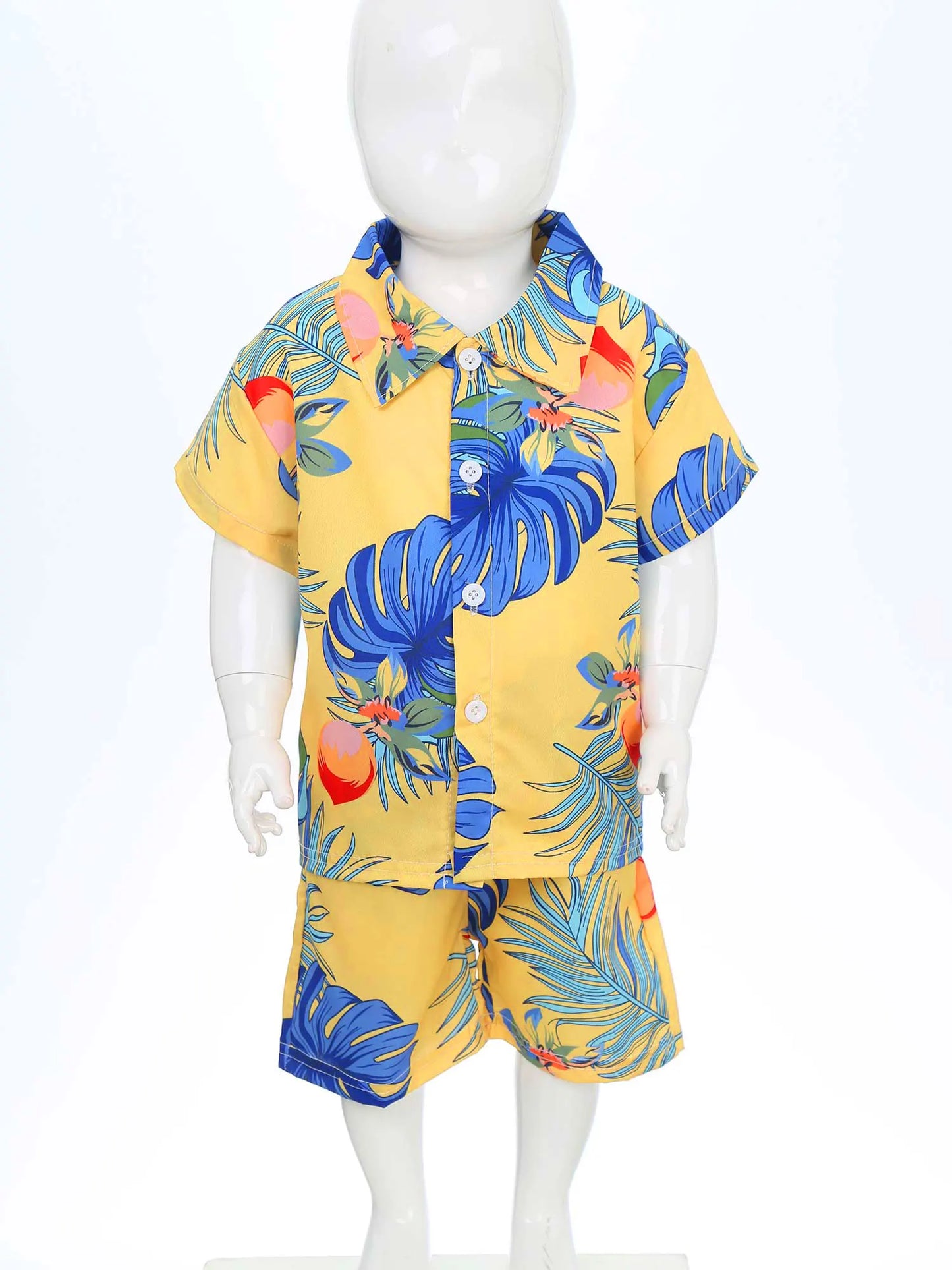 Jungen-Sommer-Set 2025: Hawaii-Hemd & Shorts - Premium Vacation Collection