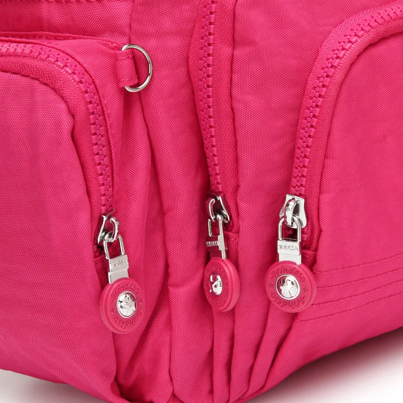 Waterproof Crossbody Bag for Women - Stylish Multi-Pocket Casual Shoulder Bag for Travel - Lightweight Canvas Messenger Bag