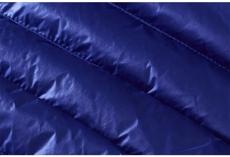 Blaue Herren-Weste Stehkragen - Dünn, Ärmellos, M-4XL