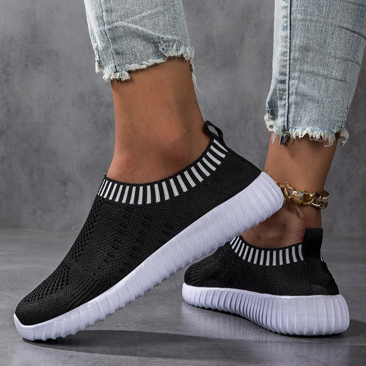 Frauen Sneakers Flach Boden Outdoor Casual Sport Einzel Schuhe Komfortabel Sommer Mesh Leicht Vulkanisiert Walking Schuhe