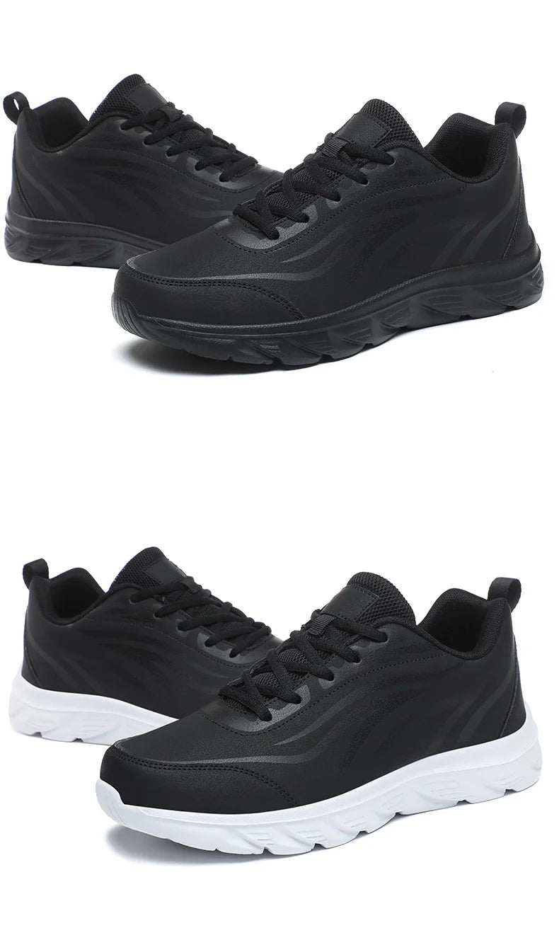 Sneakers Men Summer Trendy Light Weight Fashion Sport Footwear Boys Winter Running Mens Casual Shoes Walking Shoes All Black