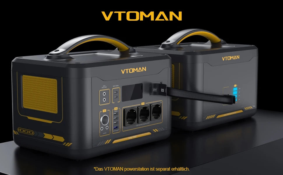 Zusatz-Akku 2025: VTOMAN Jump 1500 Extra Battery 1548Wh Backup LiFePO4 (LFP) Battery Jump 1000 & Jump 1500X & Jump 1800 Power Collection