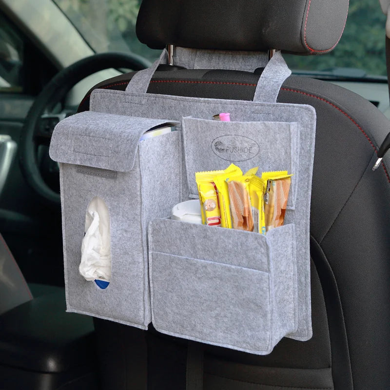 Auto Rücksitz Aufbewahrungstasche Organizer Hängetasche Box Papiertuch Handy Aufbewahrung Filz Tasche Mülleimer Organizer Auto Zubehör
