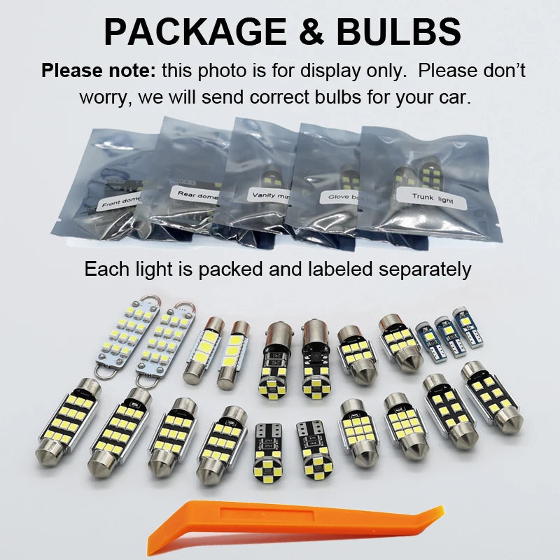 Complete Car LED Bulb Interior Light Kit For Audi A1 8X A3 8L 8P 8V A4 B5 B6 B7 B8 A5 A6 C5 C6 C7 A7 Q5 8R Q7 4L Accessories