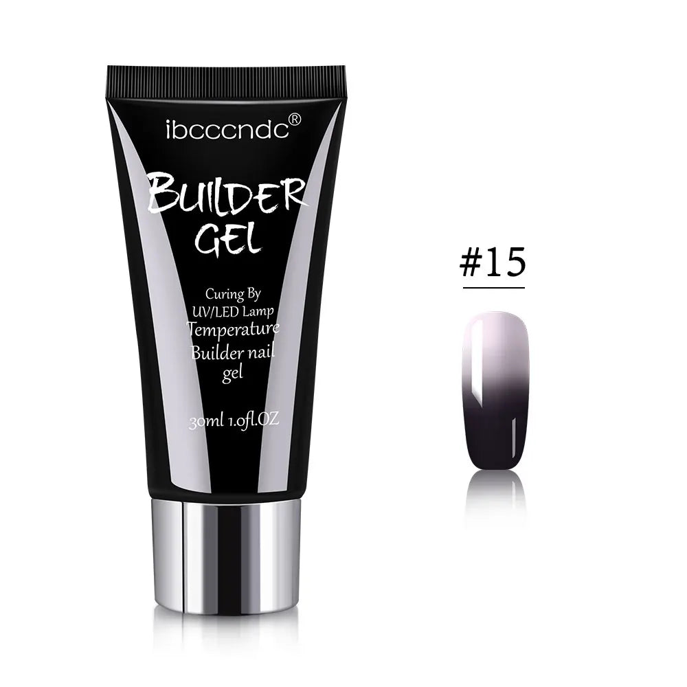 Gel semipermanent pentru unghii, gel de unghii Polygels, lampă UV LED, material pentru extensii de unghii, lampă acrilică, temperatură