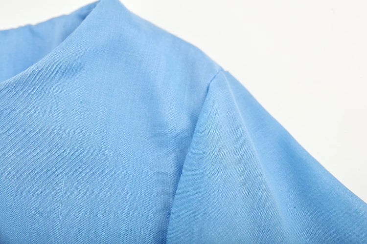 Suit Set Einfarbig Blusenhose Rundhals - Polyester Größe L