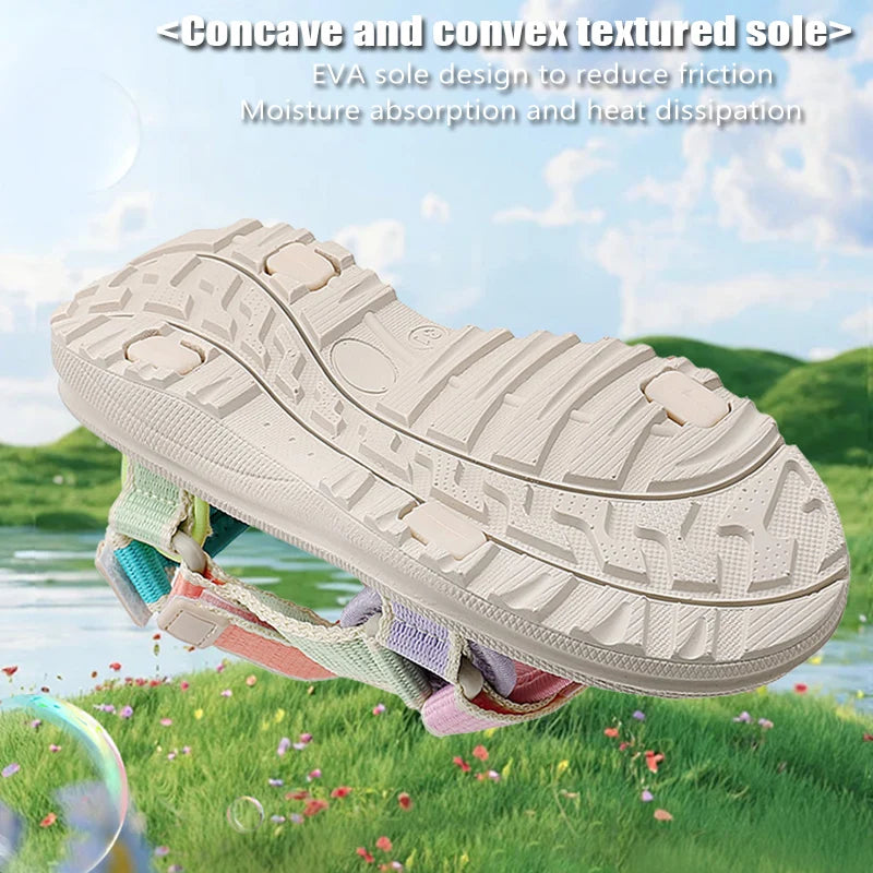 NBGAGA Atmungsaktiv Sandale- Rutschfest Weiche Sohle 30-38