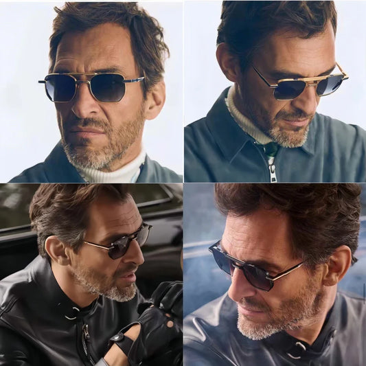 Classic Henri sunglasses inspire retro academic style weightless alloy