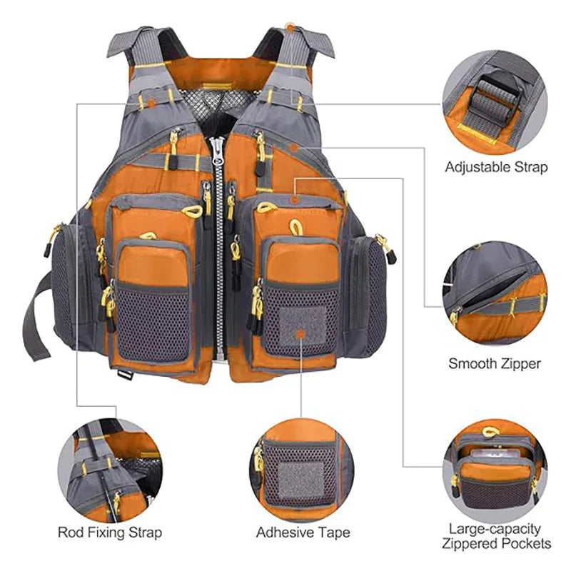 GuangdongChoice Angelweste Verstellbar - Nylon, Netz