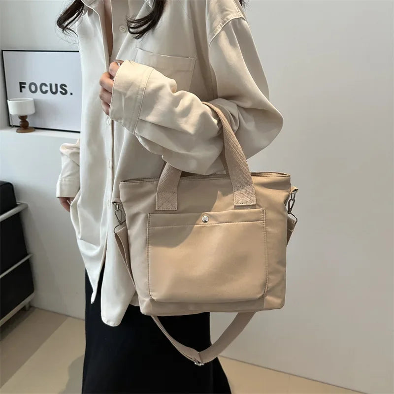 Small Casual Tote Bags Women Shoulder Messenger Bags Korean Canvas Fashion Female Crossbody Bag for Girl 2024 Cloth Handbags