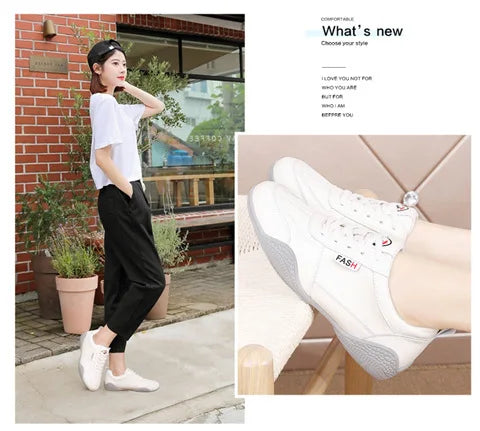 Women Shoes 2024 New Casual Lightweight Sports Shoes WomenBreathable Little White Platform Shoes White Sneakers Women