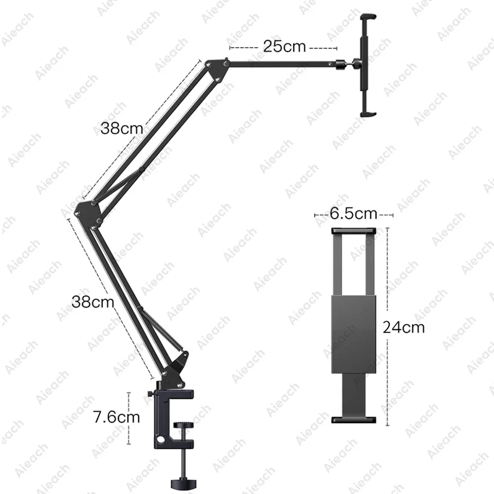 Tablet-Halterung 2025: MDNG iPad Stand Bed Holder - 360° Rotating Metal Mount Stretchable Arms Collection