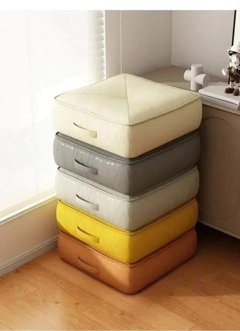 Hubei Dickes Bodenkissen - Größe 40x40 cm, Dicke 8 cm, Samt