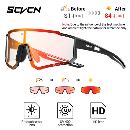 SCVCN S1412 Photochrome Sonnenbrille - 145mm/55mm PC