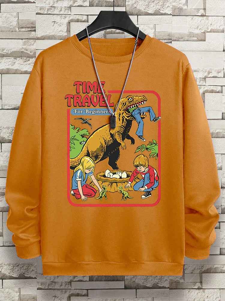 Teekossc Sweatshirt Harajuku Druck-M L, Polyester, O-Kragen