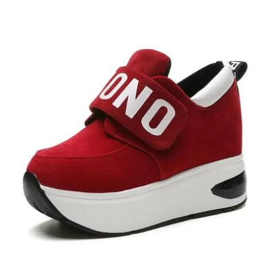 NEW Platform Wedge Sneakers Ladies Shoes Sneaker Casual Shoes Trainers Women Female Shoes Black Red Sneaker Women Tenis Feminino