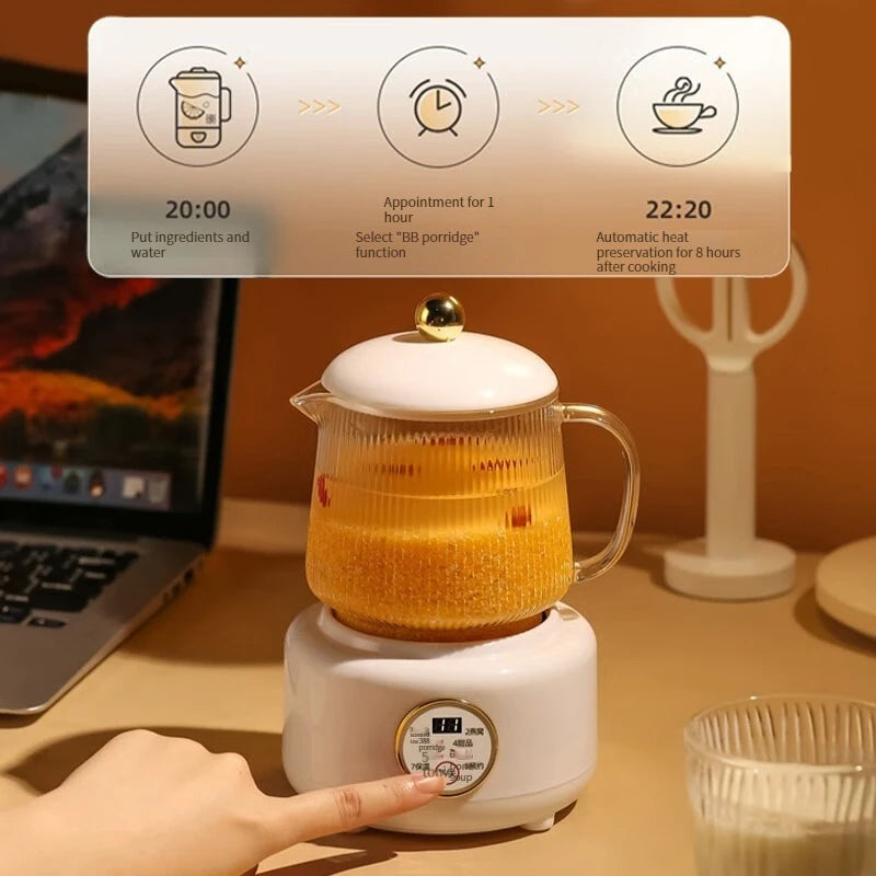 Gesundheitserhaltung Topf, Multi-funktional Haushalt Büro Konstante Temperatur Topf, Klein Glas Vollautomatisch Medizin Topf