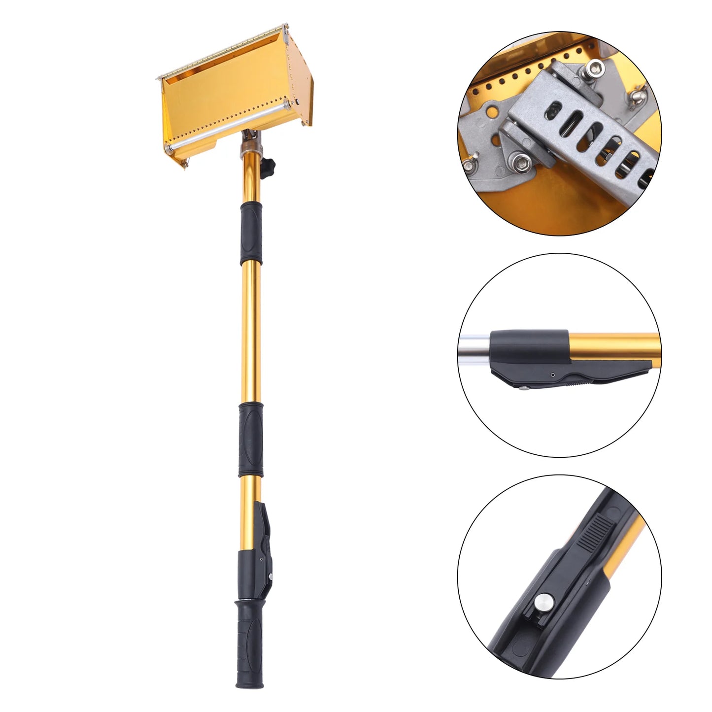 Profi Trockenbau-Werkzeug 2025 - Aluminium Spachtelkasten Gold - Präzisions-Glätte-Tool Drywall Sheetrock