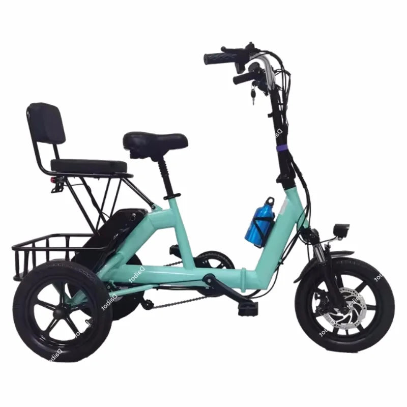 ETrike 14 Zoll Klapp Dreirad Elektro - 48V 350W 2 Sitzer
