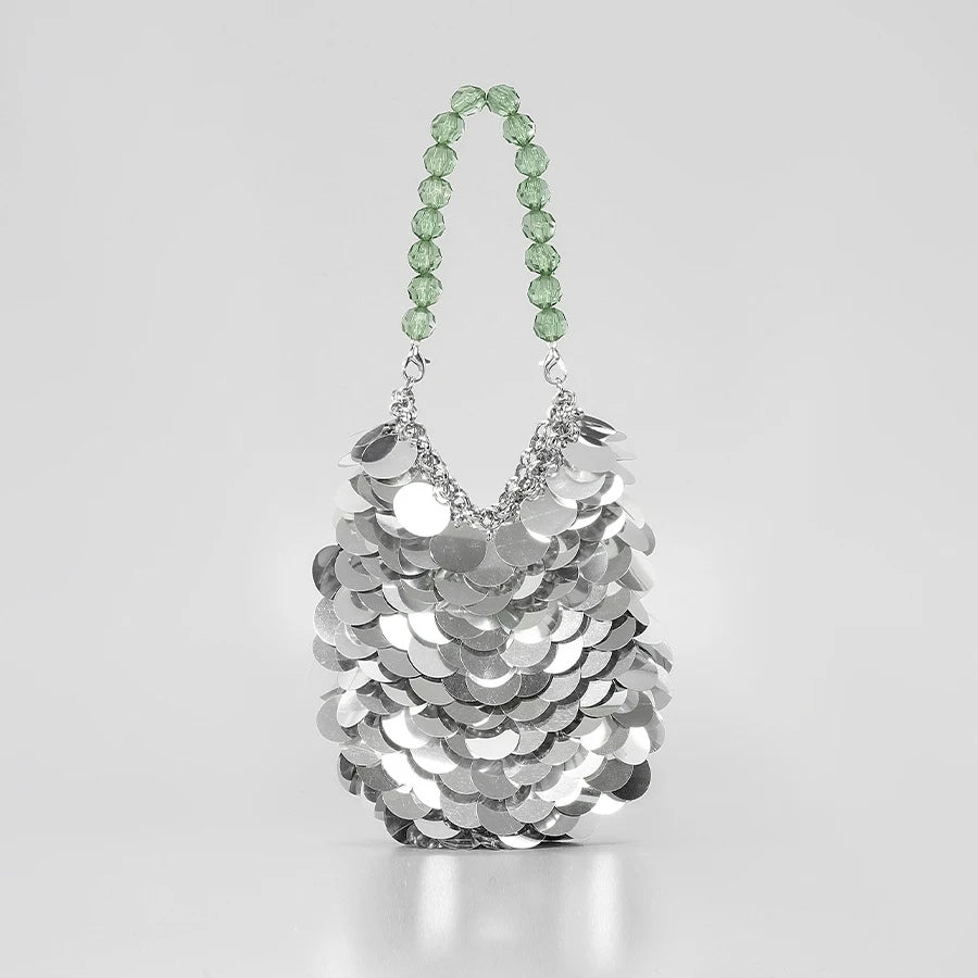 Fashion Sequins Crossbody Bag for Women Designer Metallic Women Handbags Shinny Party Shoulder Bags Luxury Evening Clucth Purses