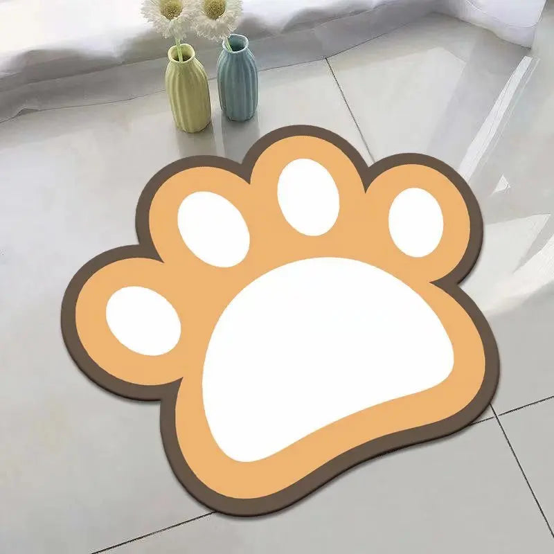 Panda Cartoon Dog Pattern Soft Cushion Bath Mat Quick Dry Super Absorbent Non-slip Bathroom Rug Diatom Mud Carpets Waterproof