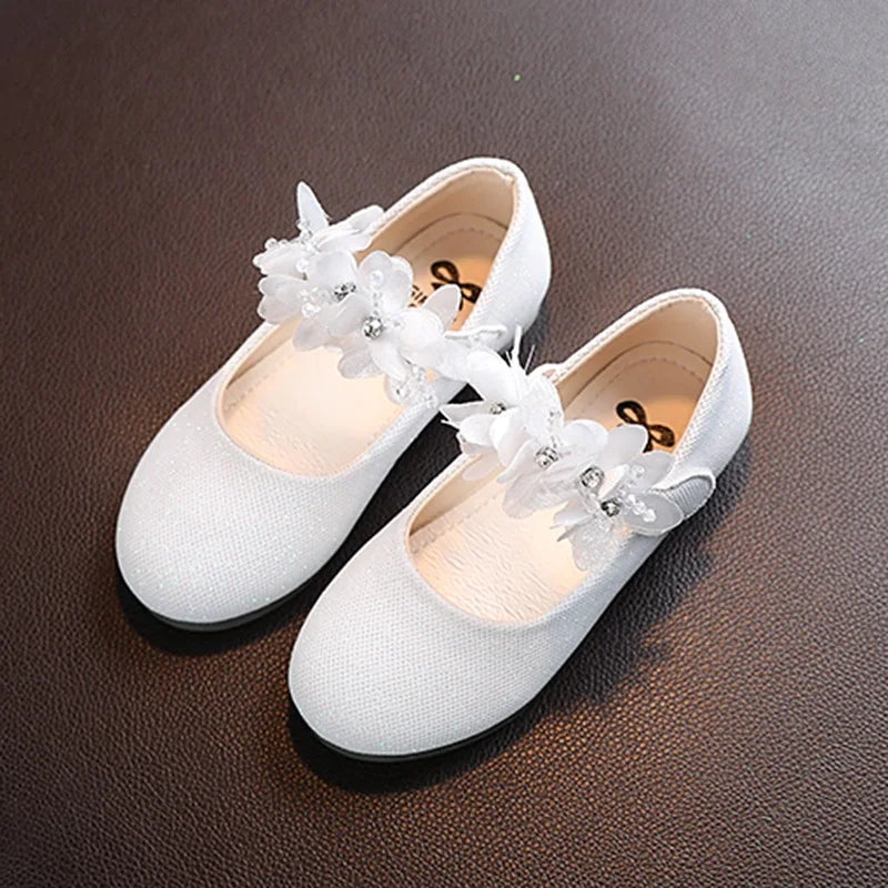 Sommer Baby Mädchen Prinzessin Schuhe - Weiche Sohle Sneaker mit Schleife und Blumen - Casual Kleinkind Schuhe