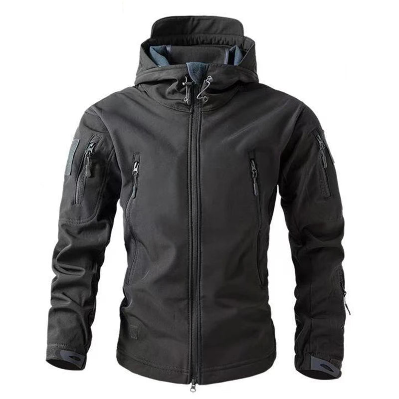 Mazero Herren Wintersoftshell Wasserdicht - Größe M, 850 g