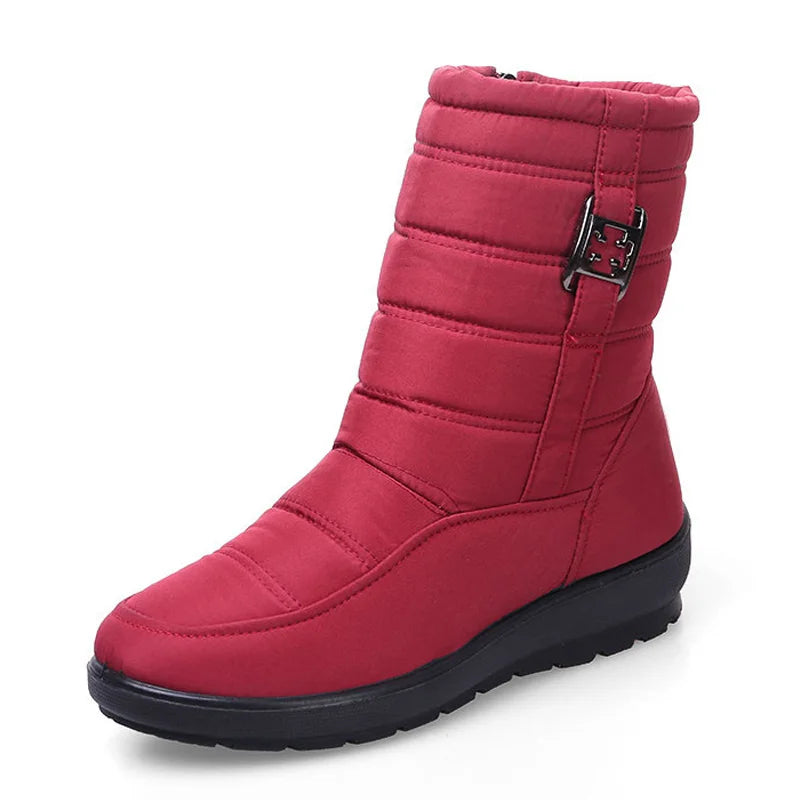 Waterproof Women Boots Winter Shoes Platform Wedge Snow Boots Comfort Thick Plush Warm Ankle Boots Female Mujer Sneakers Women