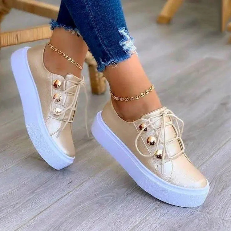Women's Sports Sneakers Platform Shoes Fashion Wedges Female Tennis Casual Lace Up Running Ladies Footwear 2023 Zapatillas Mujer