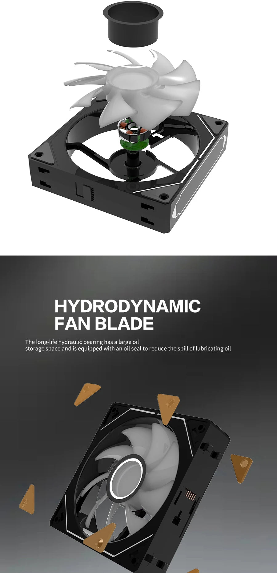 Aigo AS12P ARGB PC Lüfter - 120mm, 800-2000 RPM, 4.2W