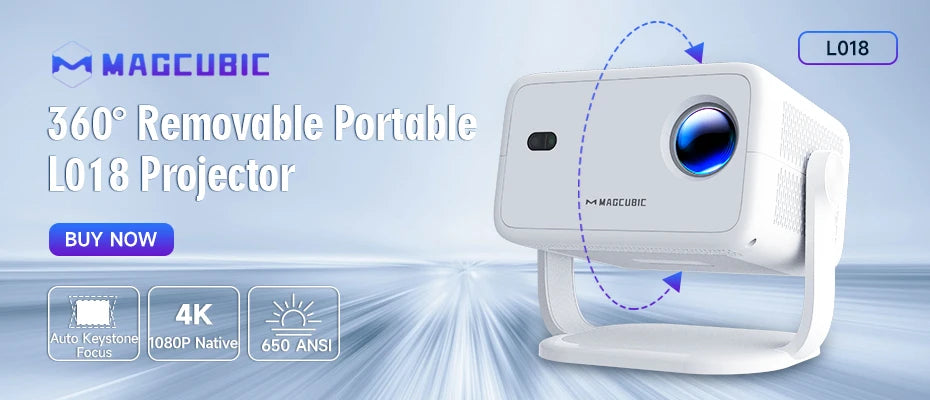 Magcubic Ultra Short Throw HY450 Projektor Mit Auto Offset 8K 4K 1080P 900ANSI BT5.4 Elektronisch Focus WiFi6 AllwinnerH716 Voice