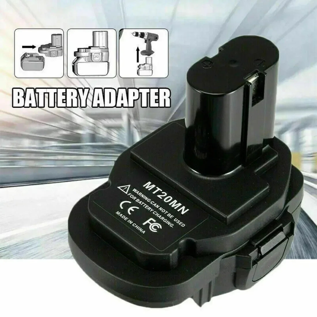 Battery Adapter for Makita 18V Lithium-Ion Battery BL1830B BL1850 BL1860 BL1840B Convert to for Makita 18V Ni-Cd/Ni-Mh Battery