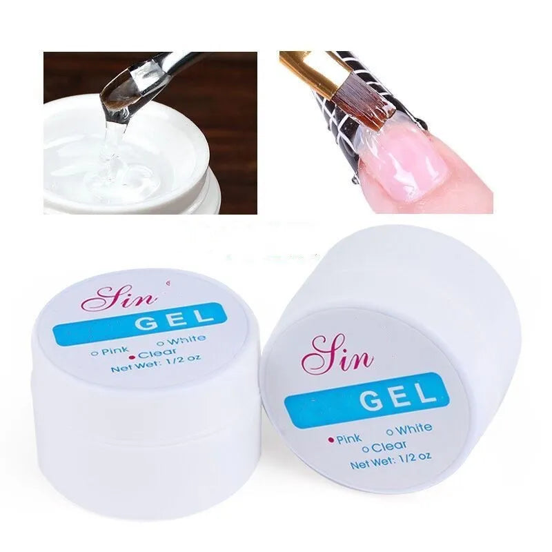MOONBIFFY HW538 UV Builder Gel - Transparent Rosa 15ml