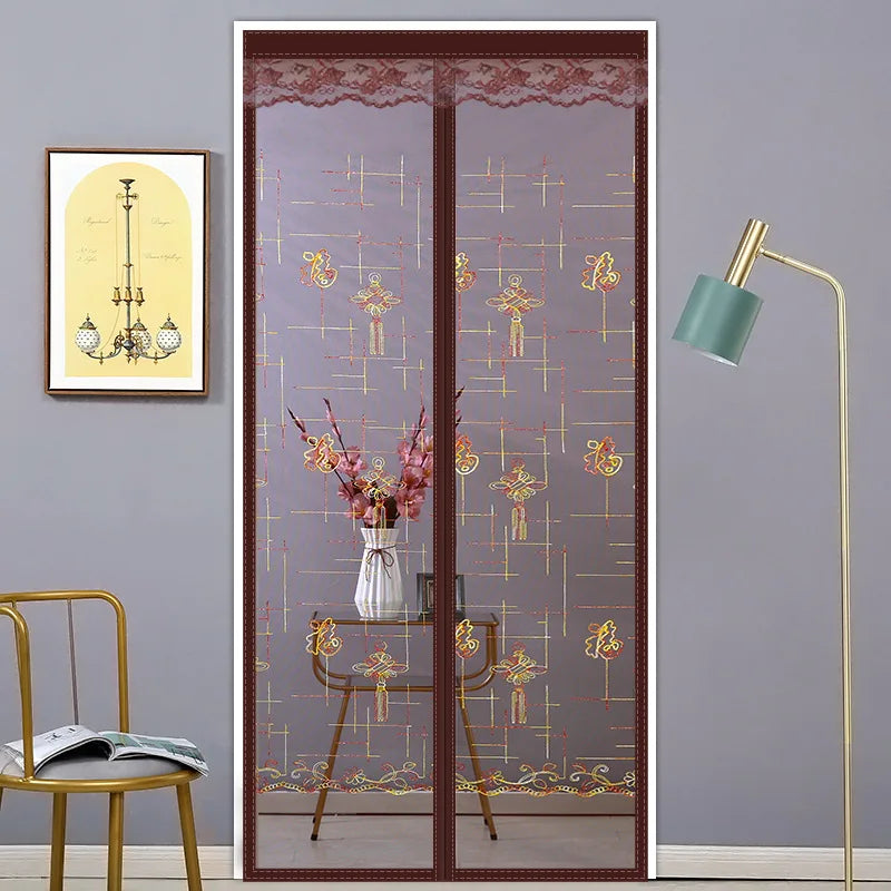 Door Curtain Summer Anti-mosquito Household Magnetic Screen Door Screen Magnet Pair Suction Partition Curtain Free Punch