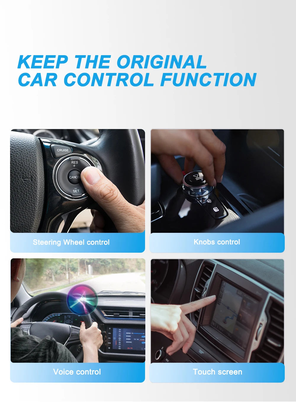 New Wired to Wireless CarPlay and Android Auto 2in1 Mini Adapter 5GHz WiFi5 Suitable for 99% of original wired carplay/auto cars