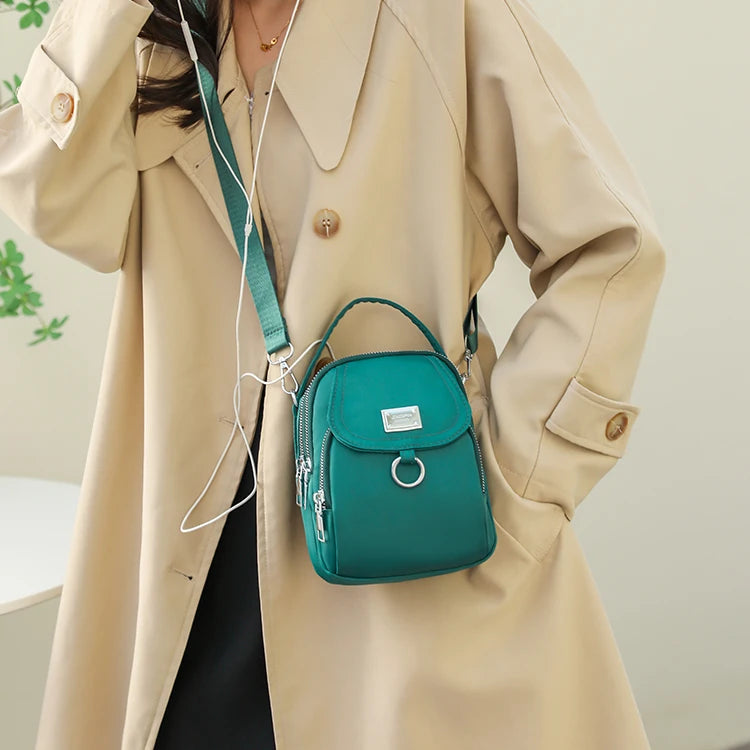 Geantă crossbody pentru femei cu curea de umăr reglabilă, închidere cu fermoar, ușoară și la modă, potrivită pentru uz zilnic, casual