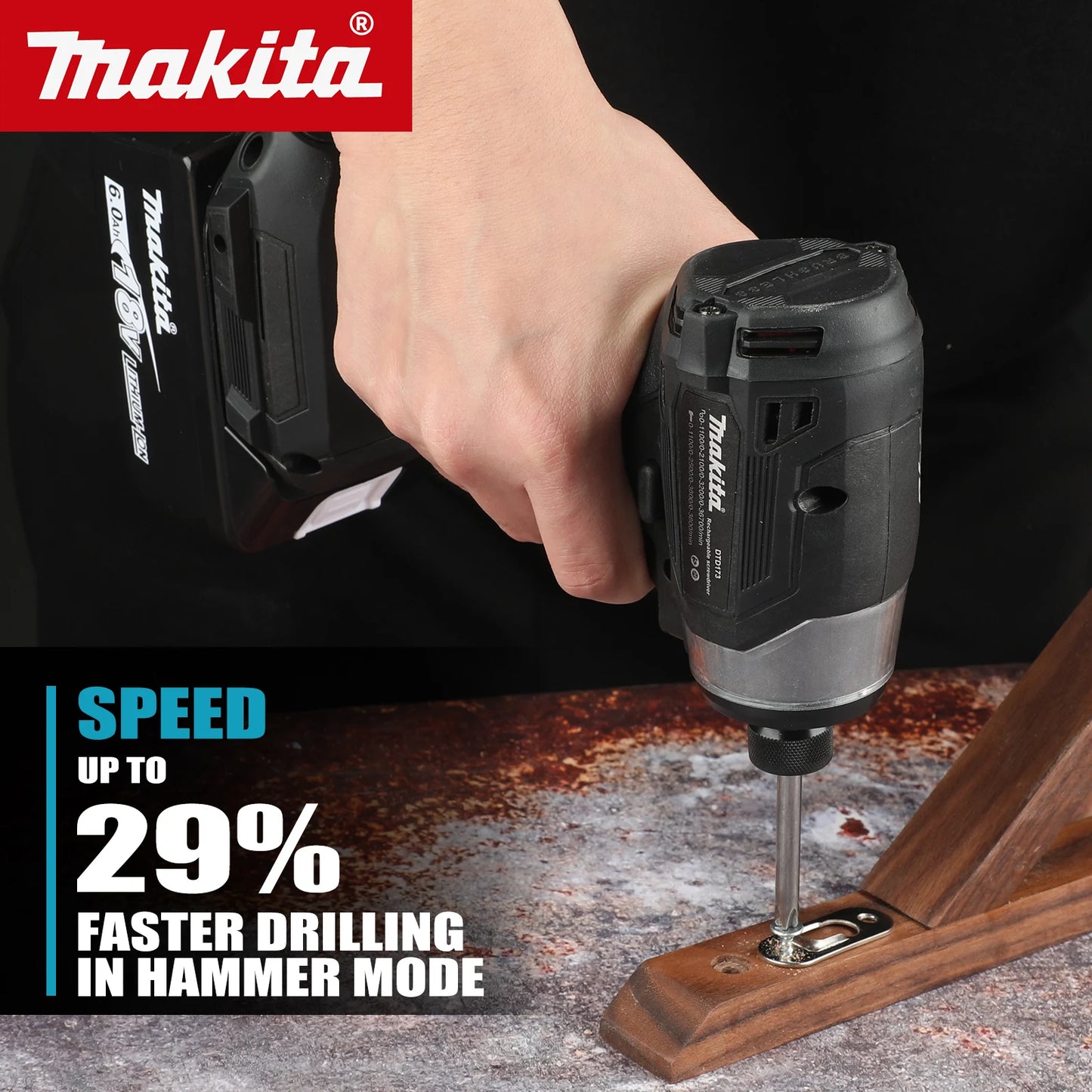 Makita DTD173 Brushless Akkuschrauber - 18V 3Ah Kompakt