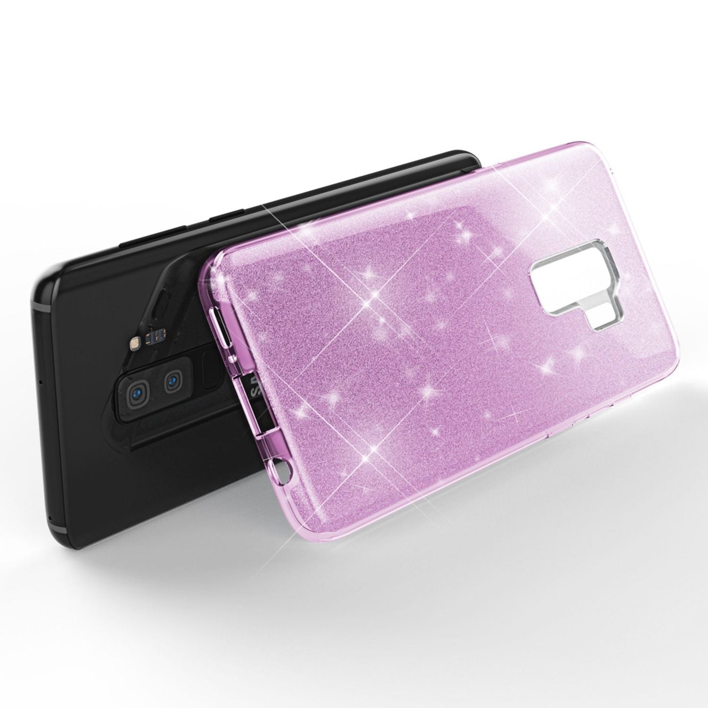 Husă de telefon NALIA pentru Samsung Galaxy S9 Plus, carcasă cu sclipici și bumper