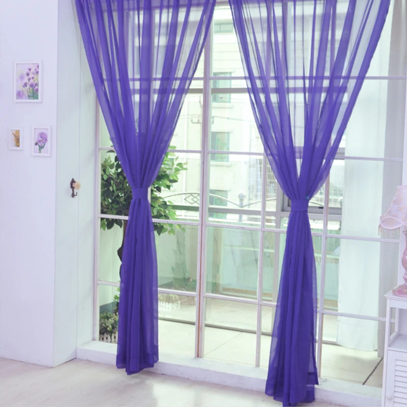 Zhejiang C Voile Gardine - 100 Prozent Polyester 140x250 Cm
