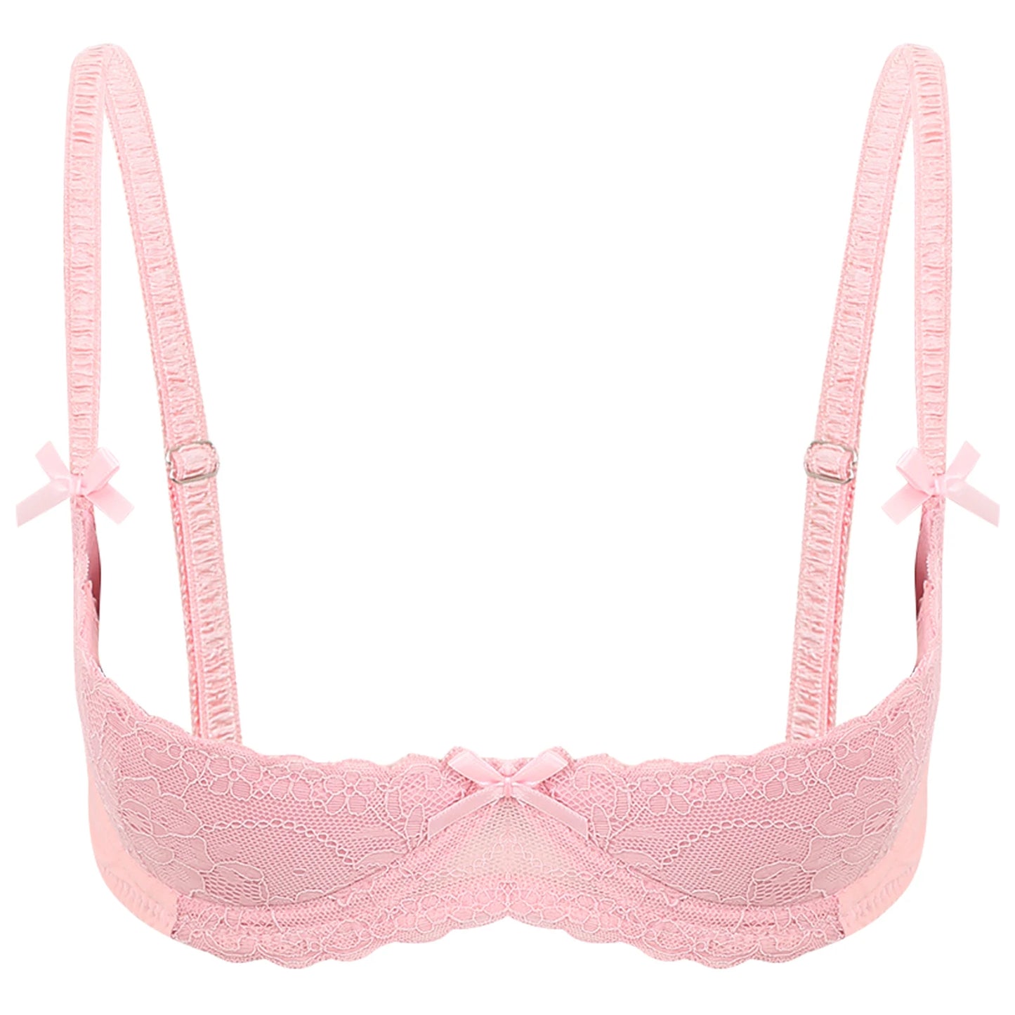 Sutien elegant pentru femei, cu 1/2 cupă, cu întăritură, push-up, dantelă, cu căptușeală, bandană, bretele reglabile, lenjerie intimă, spate cu cârlig, bustieră