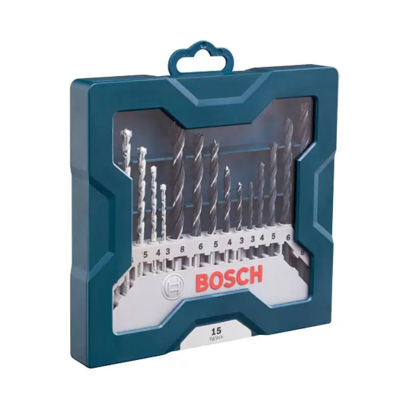 Bosch 15 Pcs Electric Drill Bits Mixed Kit 3/4/5/6/8Mm High-Speed Steel Drill Set for Wood/metal/stone Drilling Hole