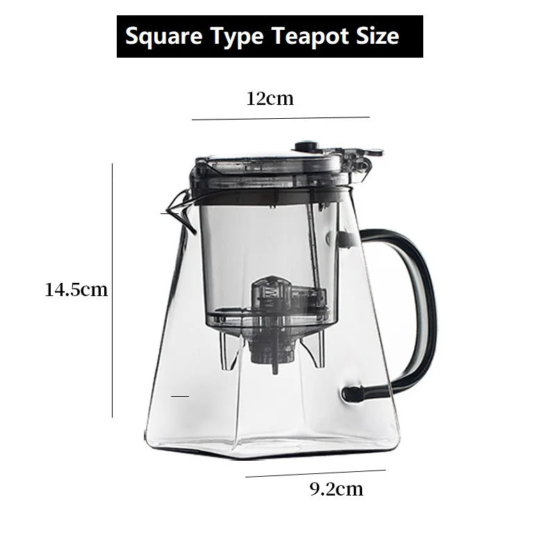 GlasTea Pro Ein-Tasten Hitzebeständig - 450ml Filter Klein