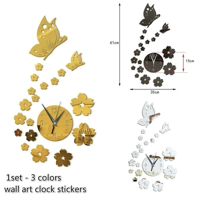 Hign Concerned OLZ0958 Spiegeluhr - 3D Acryl Ø45cm
