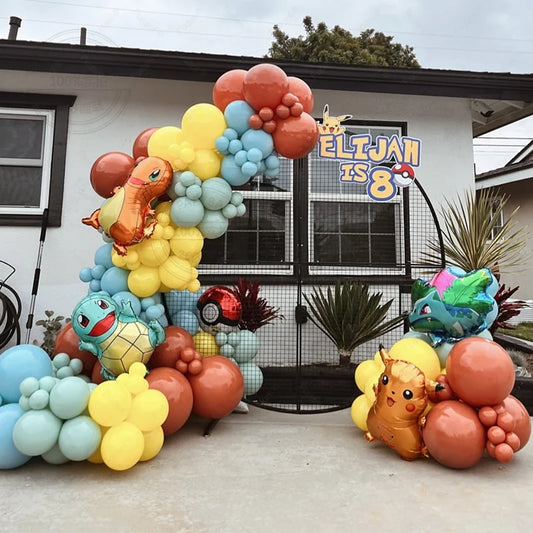 MINISO Ballonbogen Set Bunt - 152 Stück Folie Geburtstag
