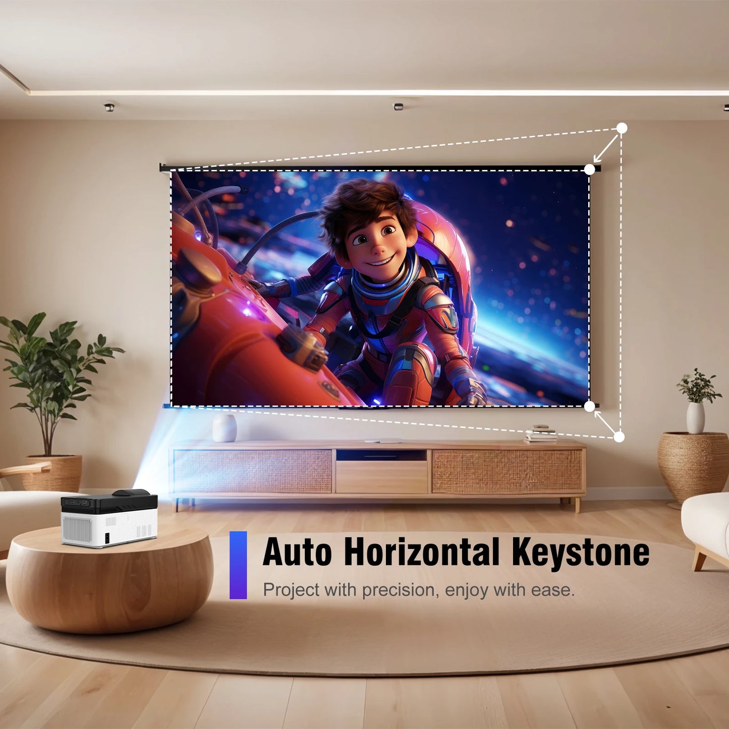 Magcubic Ultra Short Throw HY450 Projektor Mit Auto Offset 8K 4K 1080P 900ANSI BT5.4 Elektronisch Focus WiFi6 AllwinnerH716 Voice
